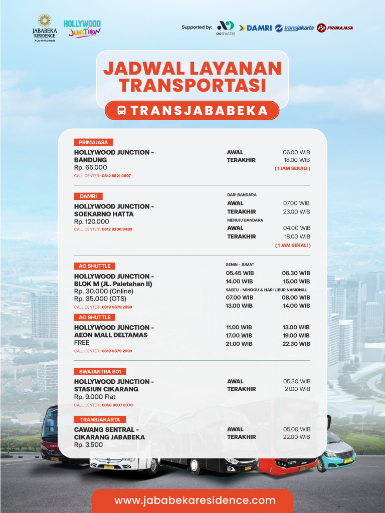 Jadwal Transjababeka Screen